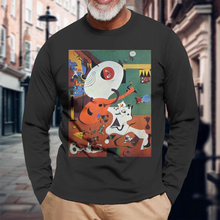 Dutch Interior I 1928 ジョアン・ミロ アートtシャツ 長袖Tシャツ 高齢者への贈り物