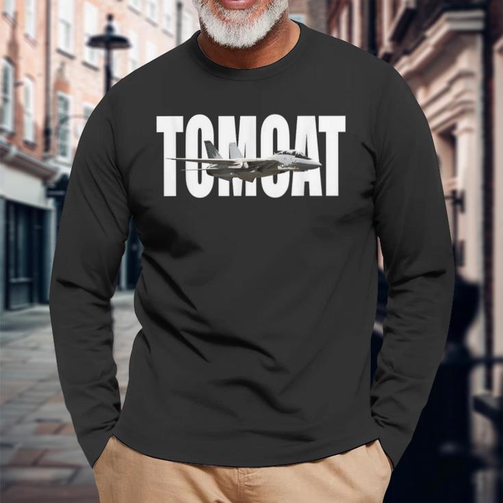F-14 Tomcat F14 ファイタープレーン 長袖Tシャツ 高齢者への贈り物