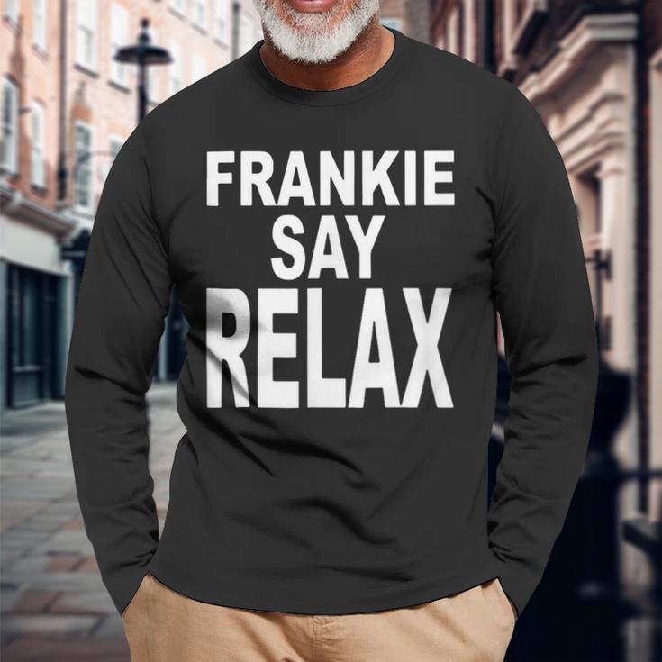 Frankieay Relax レトロ ヴィンテージ 長袖Tシャツ 高齢者への贈り物