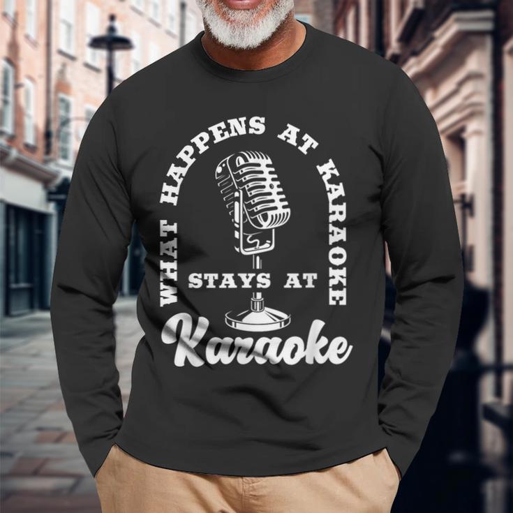 Music Lover カラオケシンガー 長袖Tシャツ 高齢者への贈り物