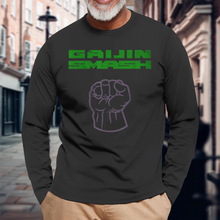Gaijinmash 長袖Tシャツ 高齢者への贈り物