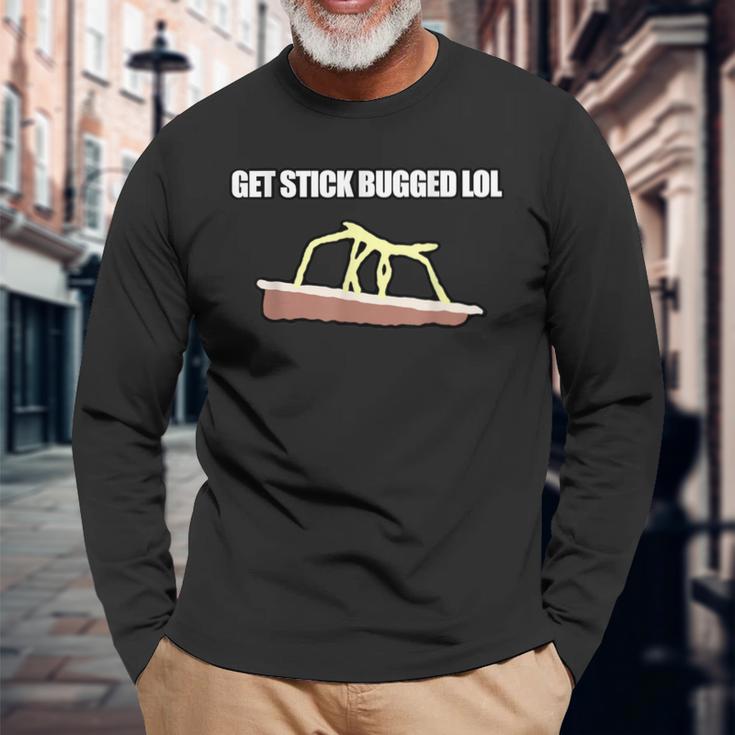 Gettick Bug Lol ファニーミーム 長袖Tシャツ 高齢者への贈り物
