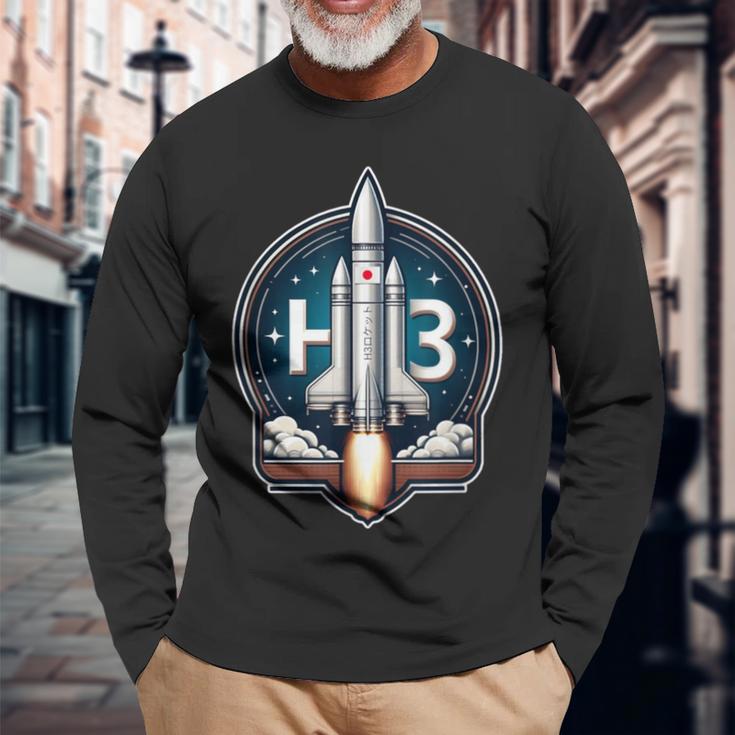 H3ロケット 長袖Tシャツ 高齢者への贈り物