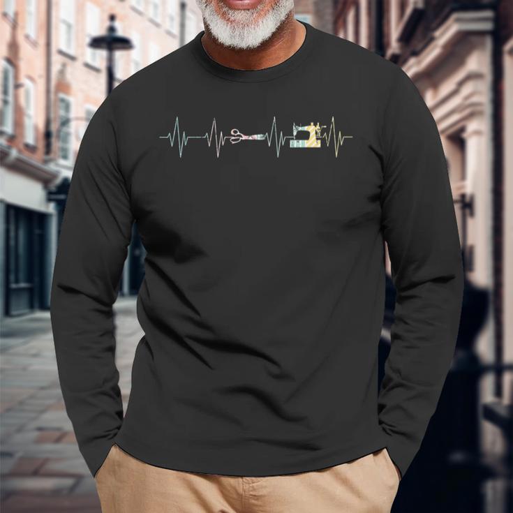 Heartbeat ミシンキルティングミシン。 長袖Tシャツ 高齢者への贈り物