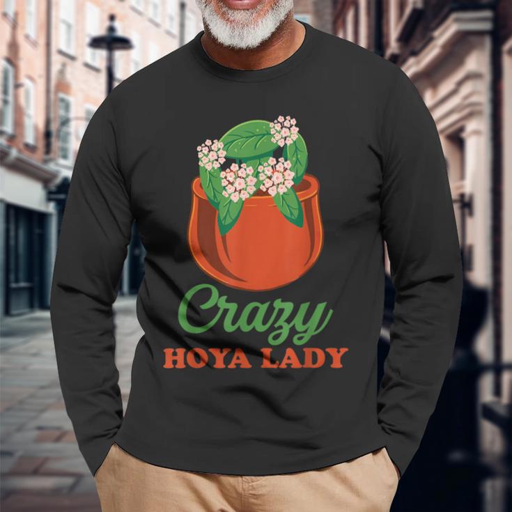 Hoya 陶器フラワーデザイン ワックスフラワー Hoya ファン用 長袖Tシャツ 高齢者への贈り物