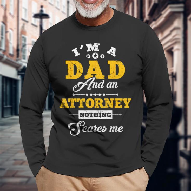 I'm Dad And Attorney Fun Happy 父の日 長袖Tシャツ 高齢者への贈り物