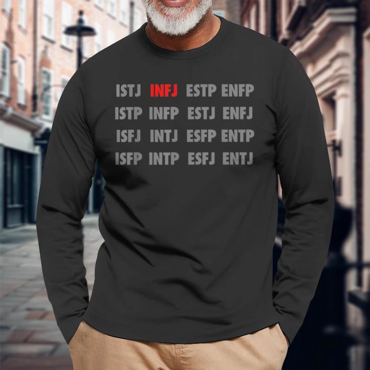 Infj パーソナリティタイプ イントロバートデザイン 長袖Tシャツ 高齢者への贈り物