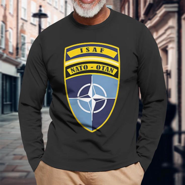 Isaf Natoパッチ 長袖Tシャツ 高齢者への贈り物