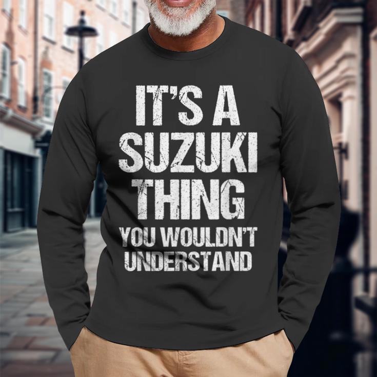 It's Auzuki Thing You Wouldn't Understand おかしなスズキ 長袖Tシャツ 高齢者への贈り物