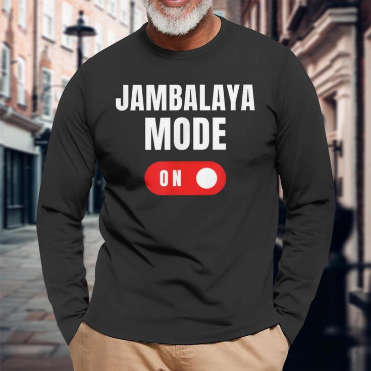Jambalaya モード 面白い文字 食べ物愛好家に最適 スープ ユーモア 長袖Tシャツ 高齢者への贈り物