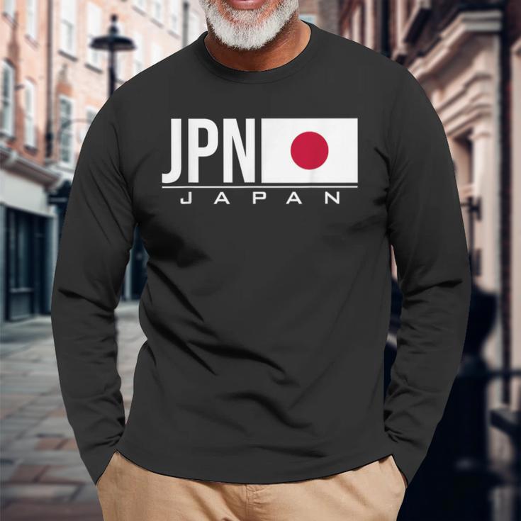 Japan Flag Japaneseports Games アスレチック ジャージスタイル 長袖Tシャツ 高齢者への贈り物
