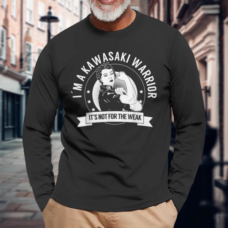 Kawasaki Warrior Nftw Kawasaki Disease Awareness 長袖Tシャツ 高齢者への贈り物
