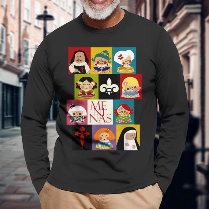 Las Meninaselazquez カワイイ 長袖Tシャツ 高齢者への贈り物