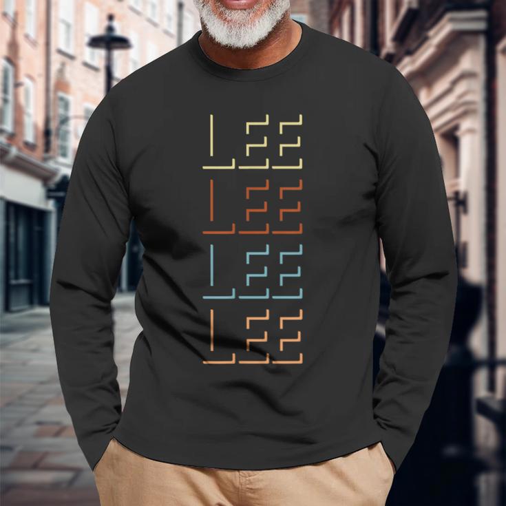 Lee First Name My Personalized Named 長袖Tシャツ 高齢者への贈り物