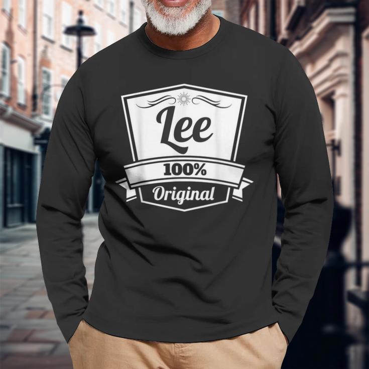 Lee ギフトシャツLee 名前入りバースデーtシャツ 長袖Tシャツ 高齢者への贈り物