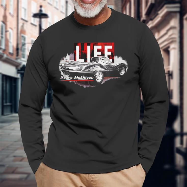Life Picture Collection _ スティーブ マックイーン3 長袖Tシャツ 高齢者への贈り物
