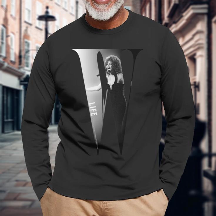 Life Picture Collection _ ホイットニー ヒューストン1 長袖tシャツ 長袖Tシャツ 高齢者への贈り物