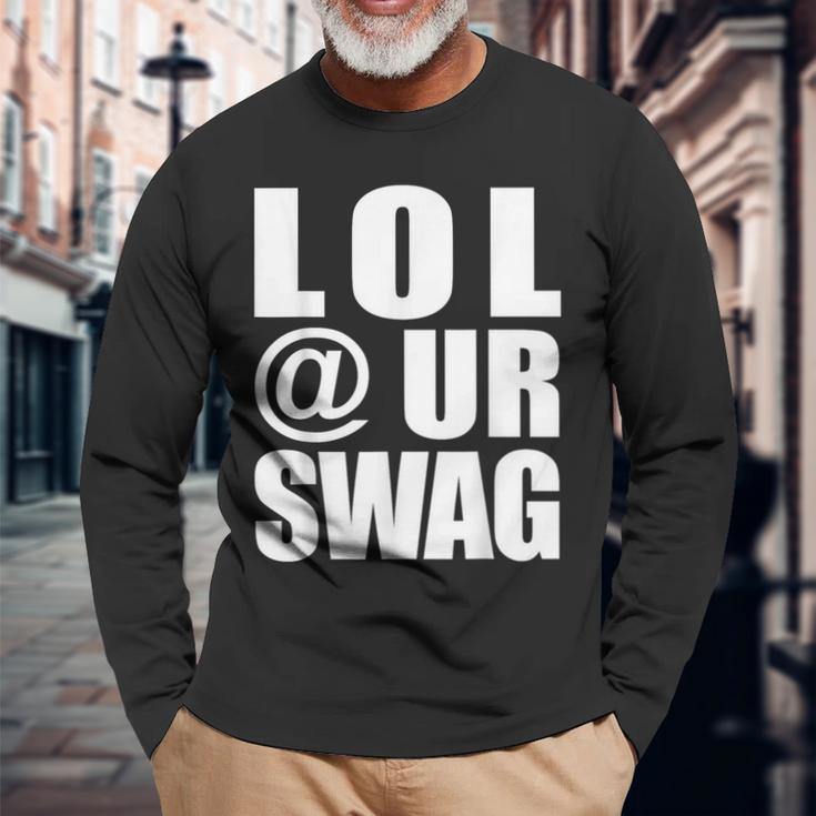 Lol Urwag Fun Dank Meme Driptyle Joke 長袖Tシャツ 高齢者への贈り物