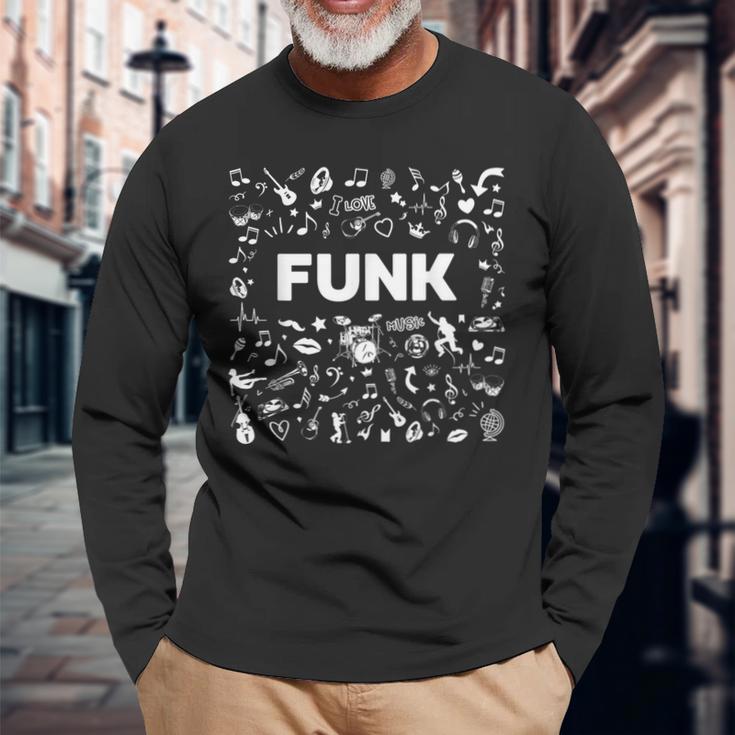 I Love Funk Music R&BSoul Music シャツ 長袖Tシャツ 高齢者への贈り物