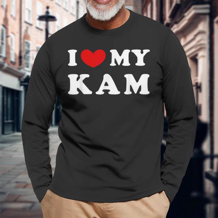 I Love My Kam アイ・ラブ・マイ・カム 長袖Tシャツ 高齢者への贈り物