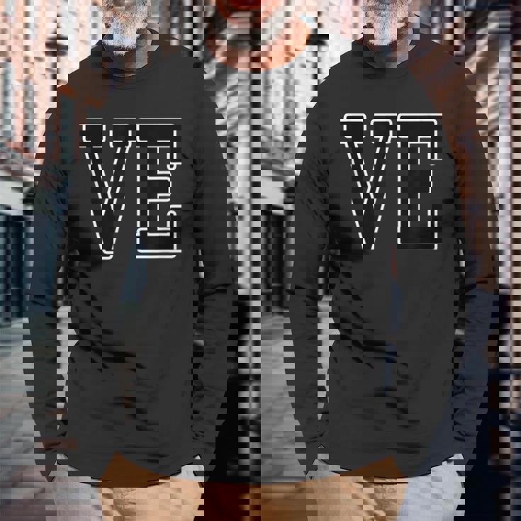 Love ラブ（リンク ペア コーディネート）Ve【親子 家族 恋人 カップル】ルック ファッション 英字 長袖Tシャツ 高齢者への贈り物