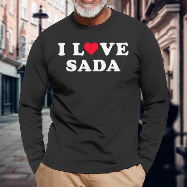 I Loveada マッチング 彼女&彼氏 佐田名 長袖Tシャツ 高齢者への贈り物