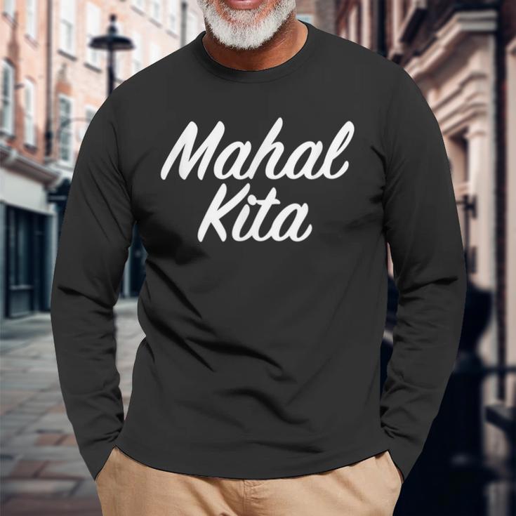 Mahal Kita ファニーフィリピーノプライド 長袖Tシャツ 高齢者への贈り物