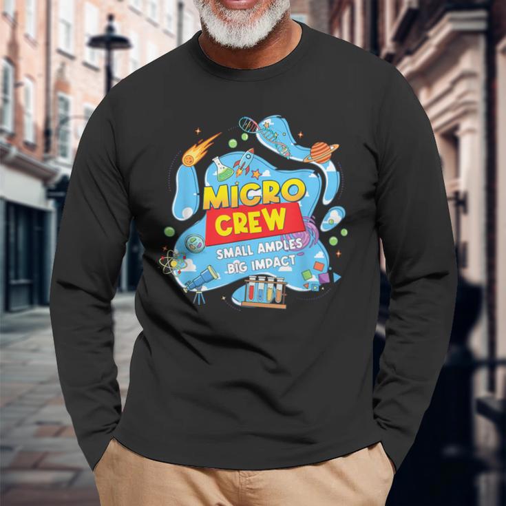 Microbiology Technologist Group Microbiologist Lab Week 2026 Long Sleeve T-Shirt Gifts for Old Men