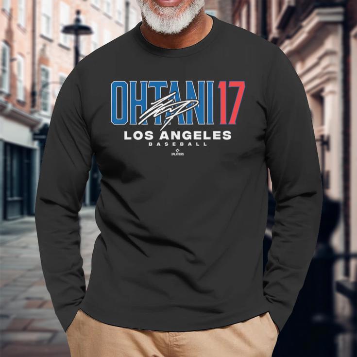 Name Number Cityhohei Ohtani 17 Los Angeles Baseball Mlbpa 長袖Tシャツ 高齢者への贈り物