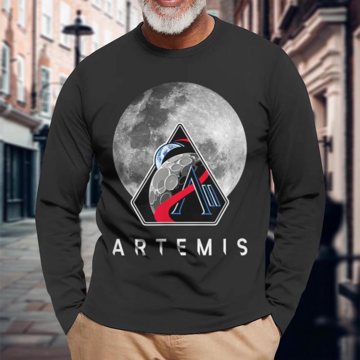 Nasa アルテミスiiミッション月 長袖Tシャツ 高齢者への贈り物