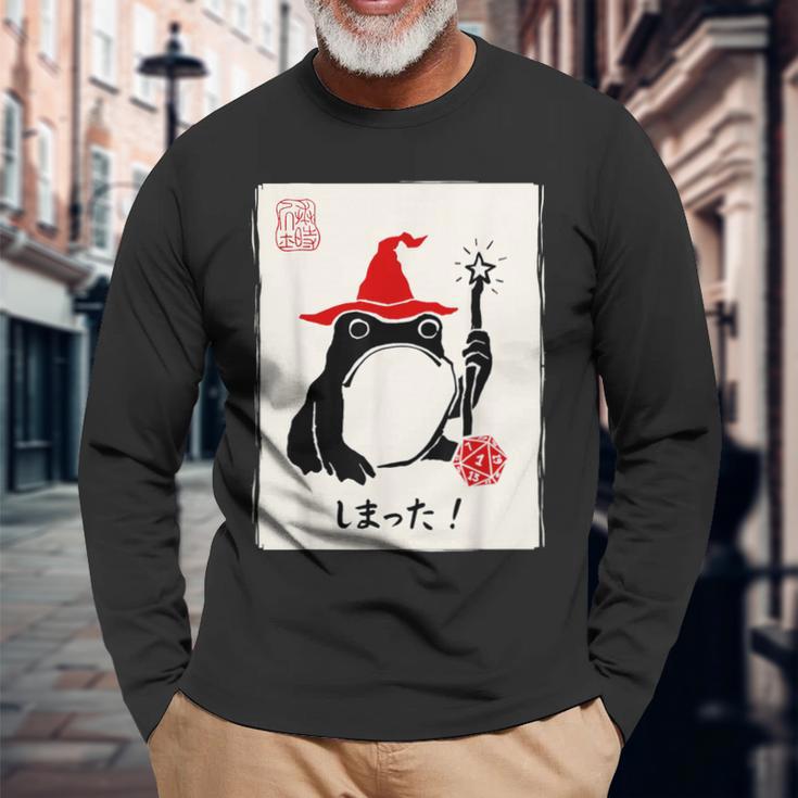 Nat 1 Dnd ボードゲーム メンズ レディース キッズ 面白い 日本のカエル 長袖Tシャツ 高齢者への贈り物