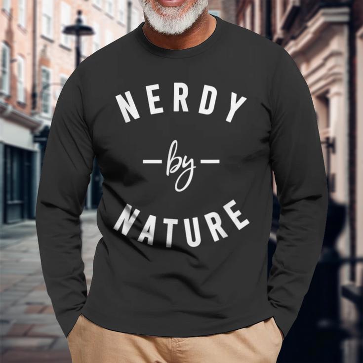 Nerdy By Nature ファニーオタクシャツ ギフト オタク 長袖Tシャツ 高齢者への贈り物