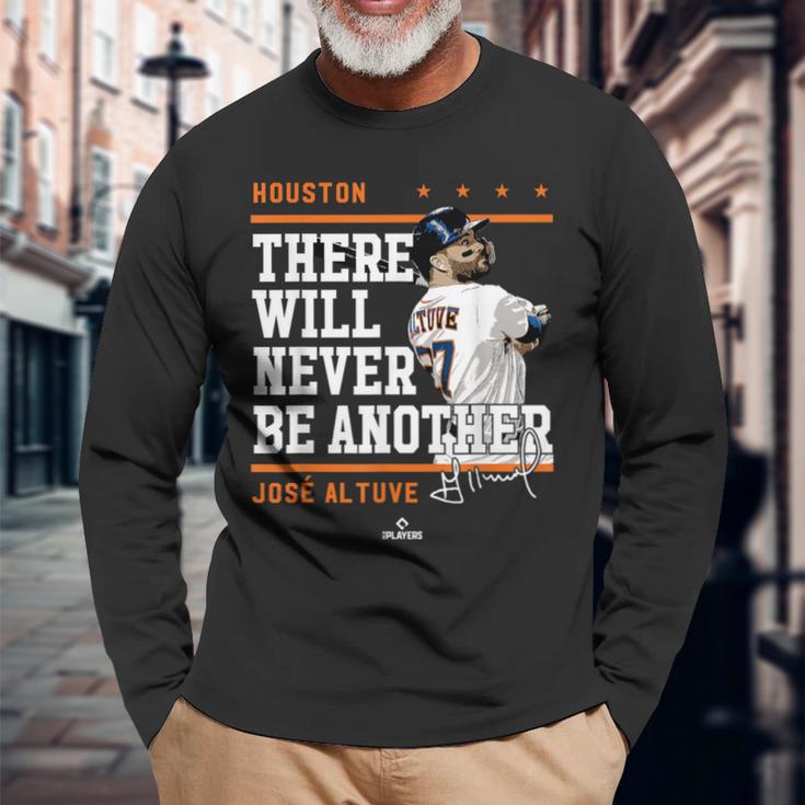 Never Be Another Jose Altuve Houston Mlbpa 長袖Tシャツ 高齢者への贈り物