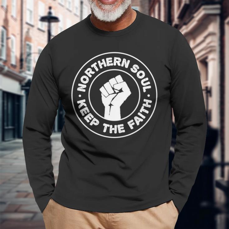 Northernoul Keep The Faith Mod Cool レトロ ファッション 長袖tシャツ 長袖Tシャツ 高齢者への贈り物