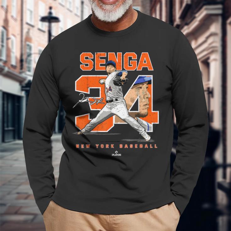 Number And Portrait Kodaienga New York Mlbpa 長袖Tシャツ 高齢者への贈り物
