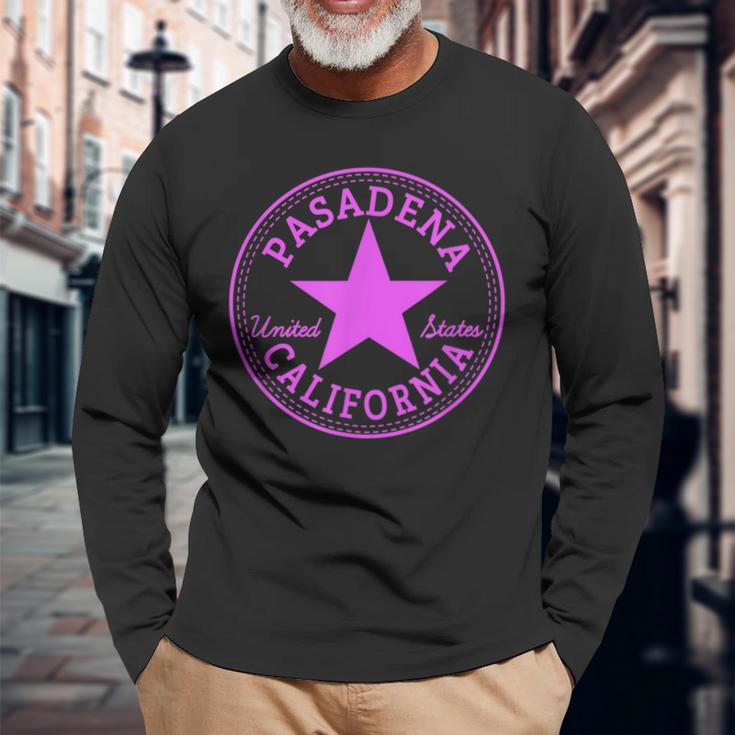 Pasadena カリフォルニア ロサンゼルス アメリカのお土産 長袖Tシャツ 高齢者への贈り物