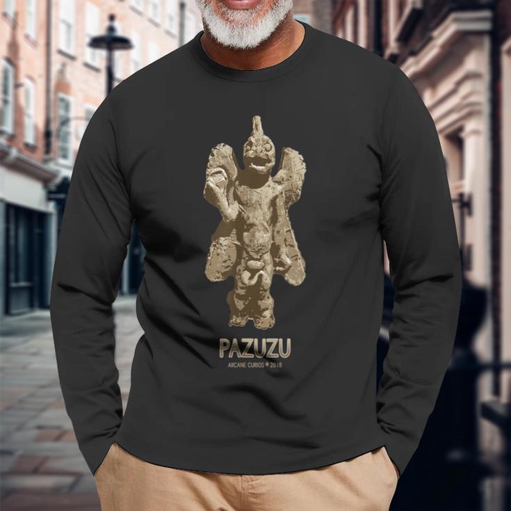 Pazuzu シャツ 長袖Tシャツ 高齢者への贈り物