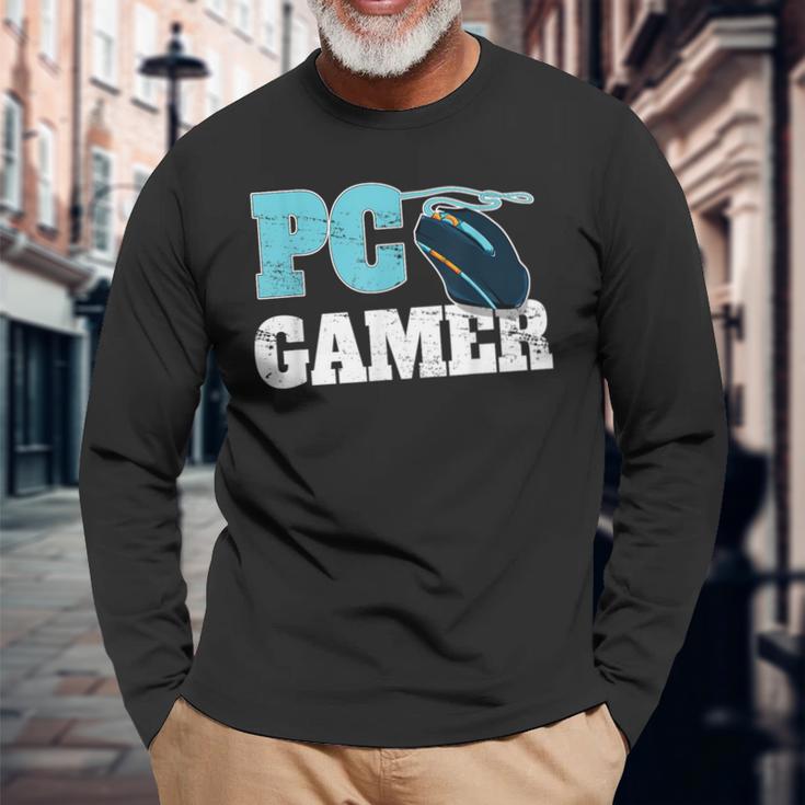 Pc Gamer コンピューターゲームギフト マウスゲーマー用 長袖Tシャツ 高齢者への贈り物