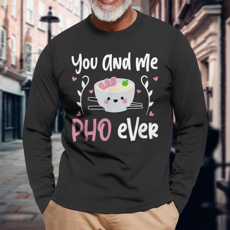 Phoho アジアンヌードル 長袖Tシャツ 高齢者への贈り物