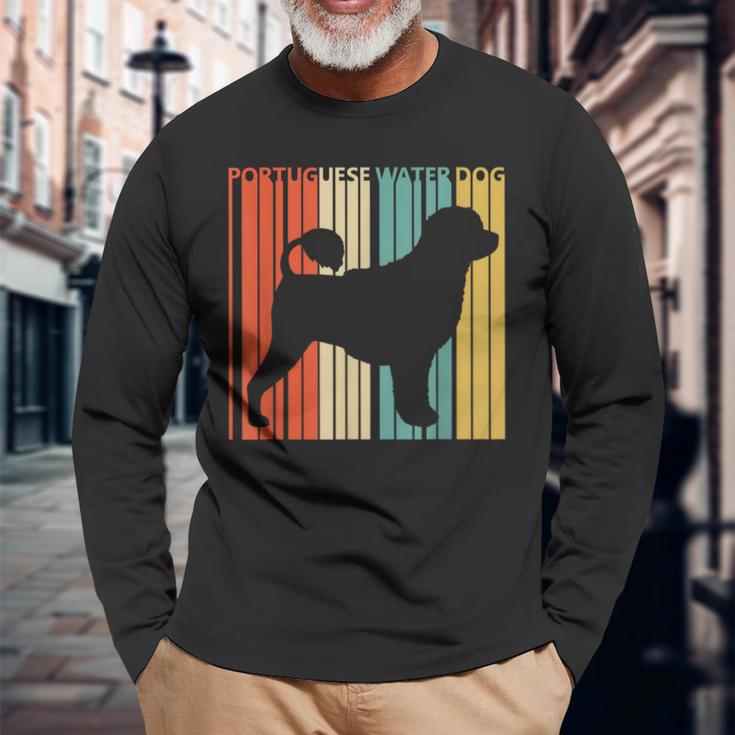 Portuguese Water Dog ポーチュギーズ・ウォーター・ドッグ 長袖Tシャツ 高齢者への贈り物