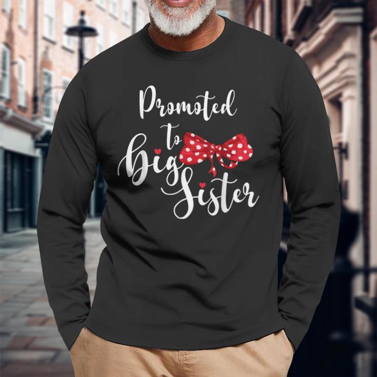 Promoted To Bigister 長袖Tシャツ 高齢者への贈り物