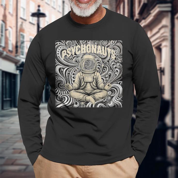 Psychonaut サイケデリック 長袖Tシャツ 高齢者への贈り物