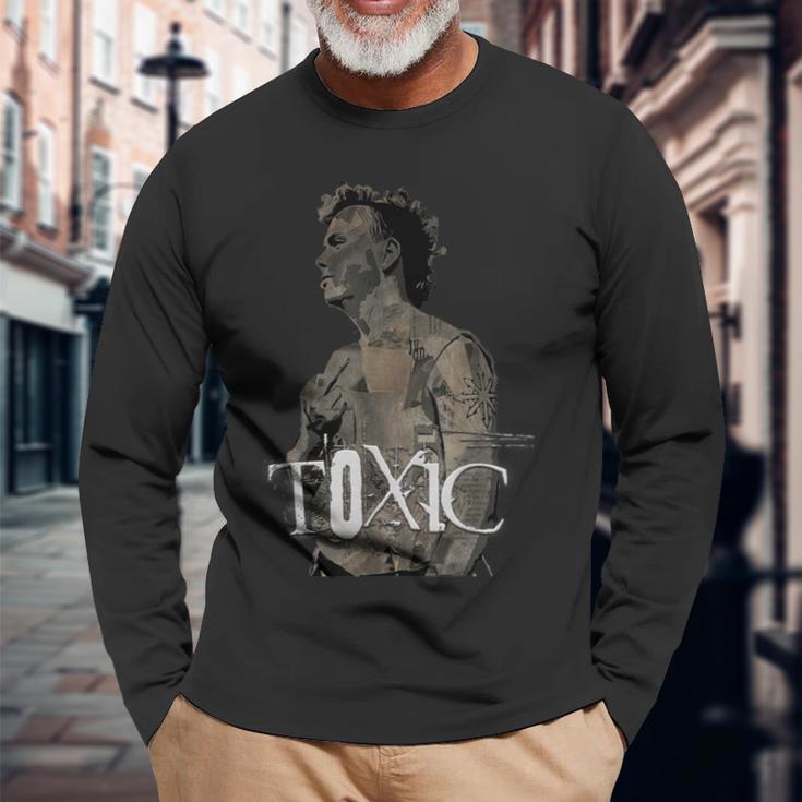 Punk Rock Toxic 1980年代パンクロックミスフィット 長袖Tシャツ 高齢者への贈り物