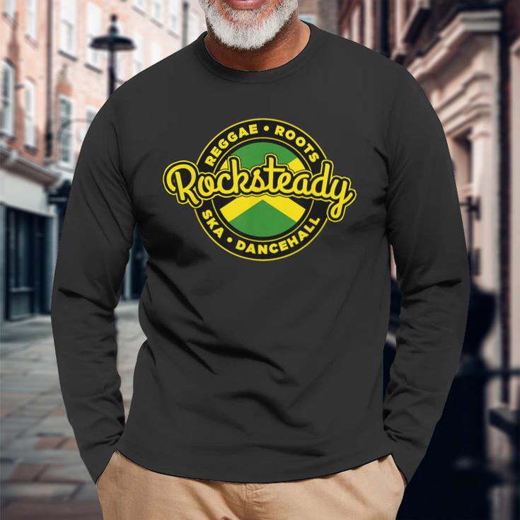 Rocksteadykinhead Reggae Rootska Dancehall Jamaican 長袖Tシャツ 高齢者への贈り物