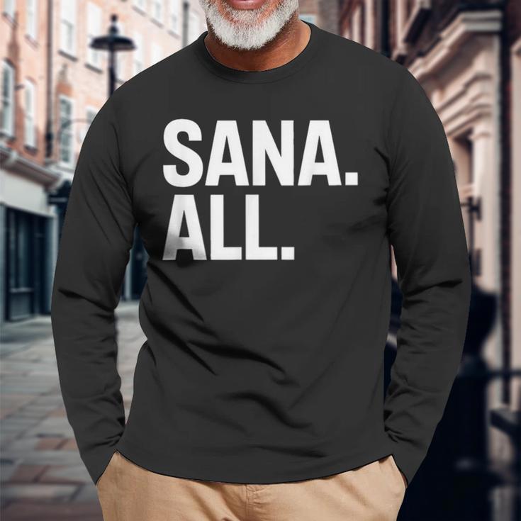 Sana All Filipinolang Phrase Pinoy Meme レディース メンズ 長袖Tシャツ 高齢者への贈り物