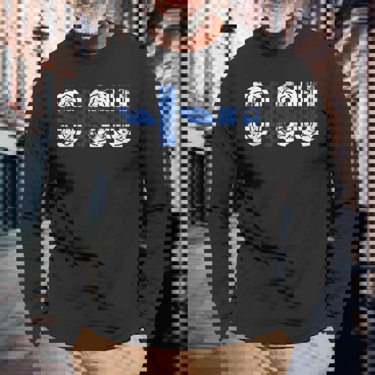 Sisu ノベルティtシャツ フィンランド国旗 スオミ旗 長袖Tシャツ 高齢者への贈り物