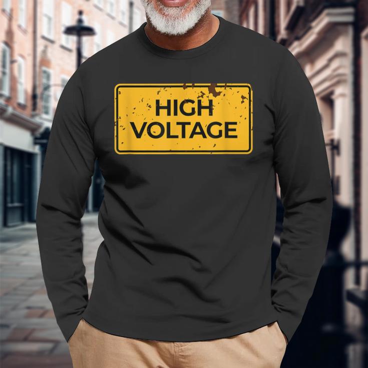 Snirt 高電圧tシャツ 高電圧 高電圧 長袖Tシャツ 高齢者への贈り物