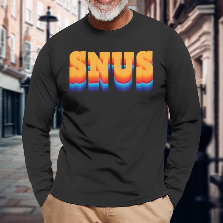 Snus 90年代デザイン チュアブルツール 長袖Tシャツ 高齢者への贈り物