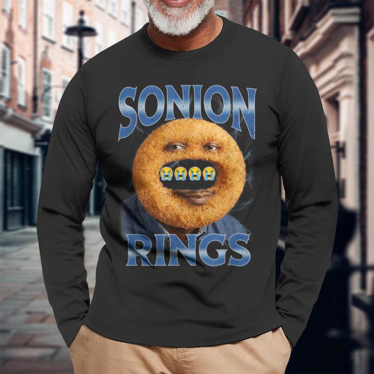 Sonion Ringson Onion Meme Bootlegスタイル 長袖Tシャツ 高齢者への贈り物