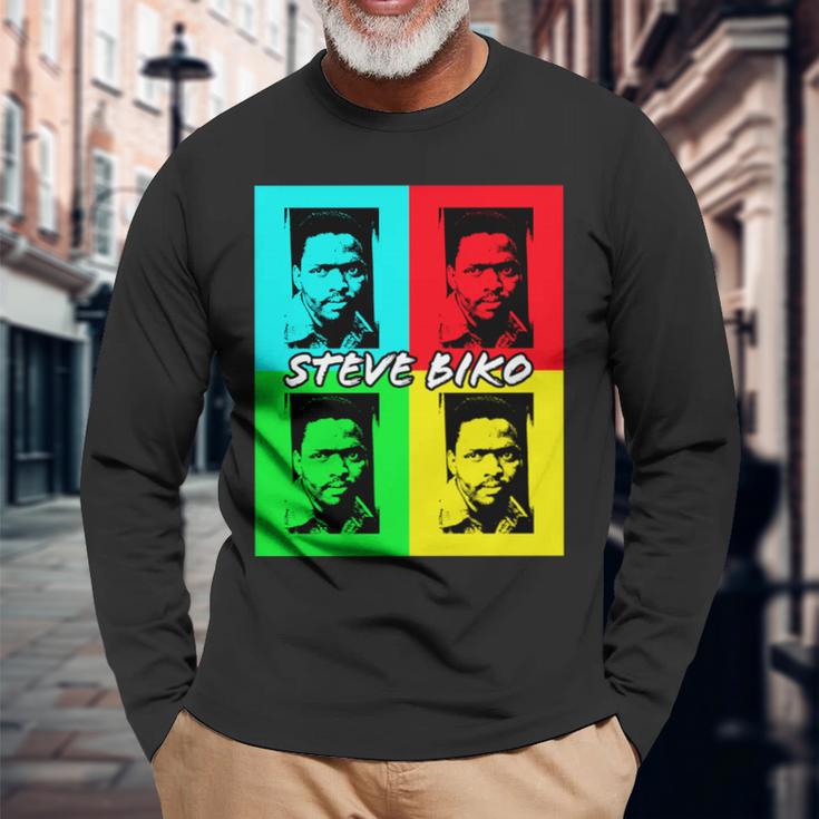 Steve Biko 長袖tシャツ 長袖Tシャツ 高齢者への贈り物